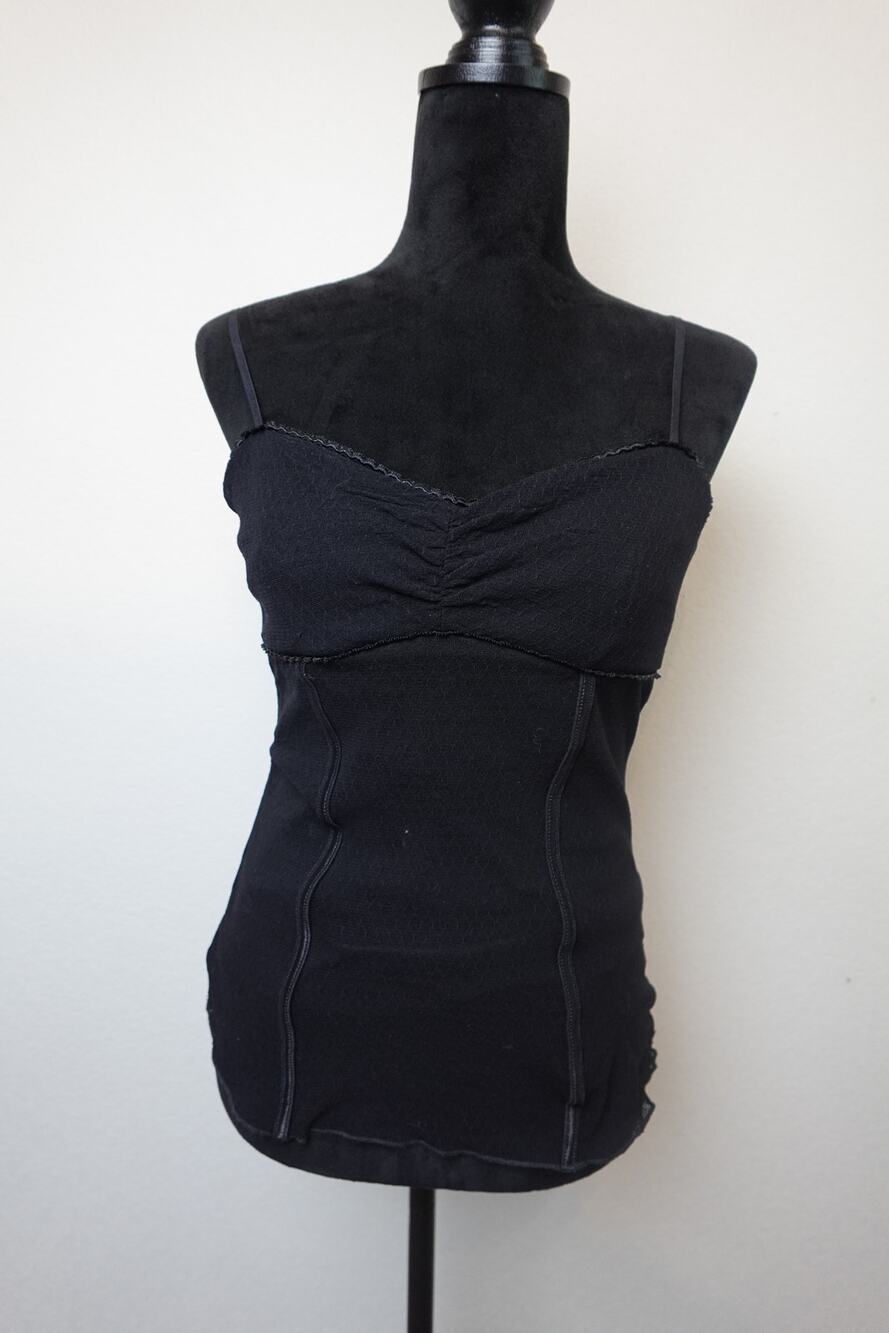 Chic Candie's Y2K Black Lace Tank Top - Women's Large